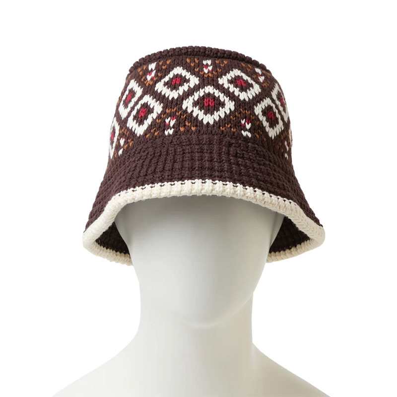 NEW ERA(ニューエラ)/ KNIT BUCKET HAT Powered by GORO(MIN-NANO) -BROWN-