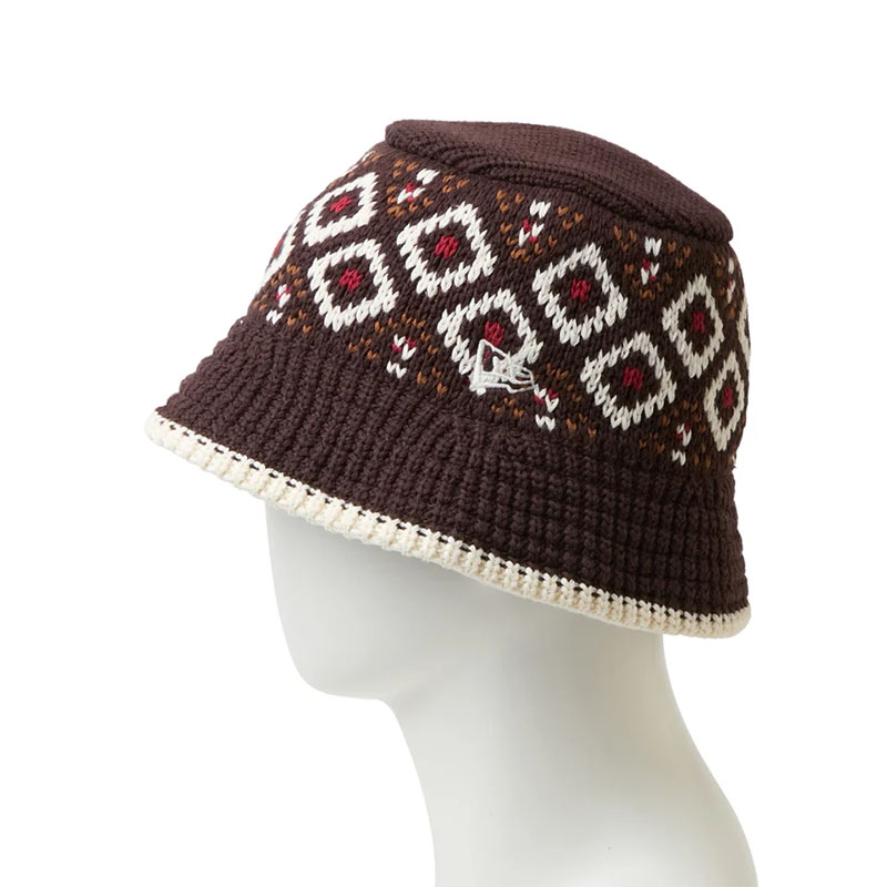 NEW ERA(ニューエラ)/ KNIT BUCKET HAT Powered by GORO(MIN-NANO) -BROWN-