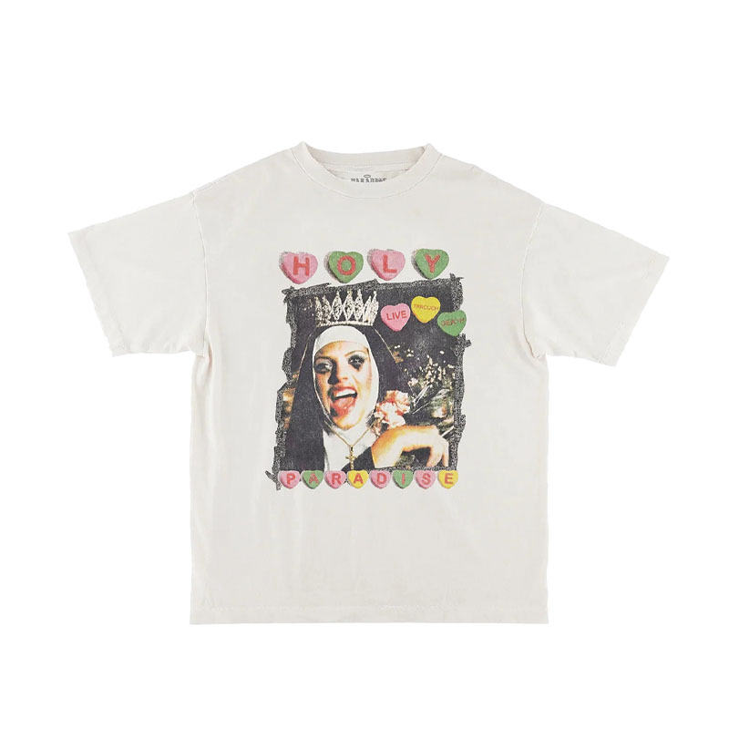 PARADISE NYC(パラダイス)/ HOLY-LIVE THROUGH DEATH SS TEE -WHITE-