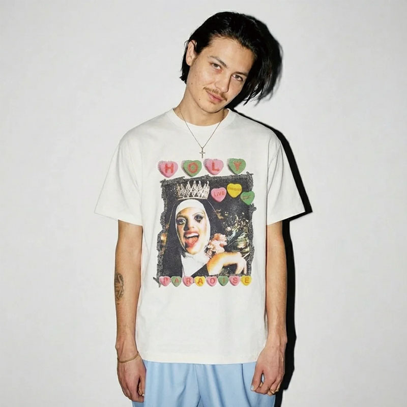 PARADISE NYC(パラダイス)/ HOLY-LIVE THROUGH DEATH SS TEE -WHITE-