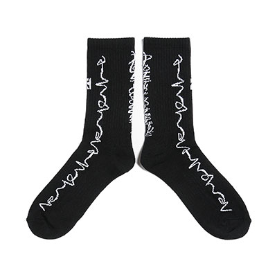 Poetic Collective(ポエティックコレクティブ)/ Crayon Socks -BLACK-
