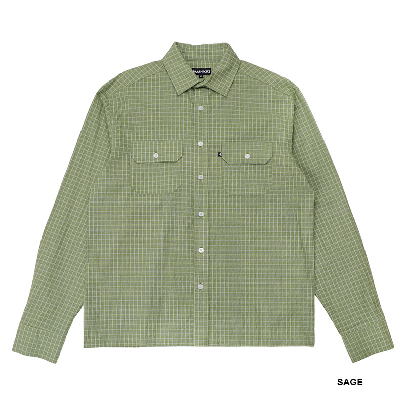 PASS PORT(パスポート)/ Workers Check Shirt Long-sleeve -3.COLOR-