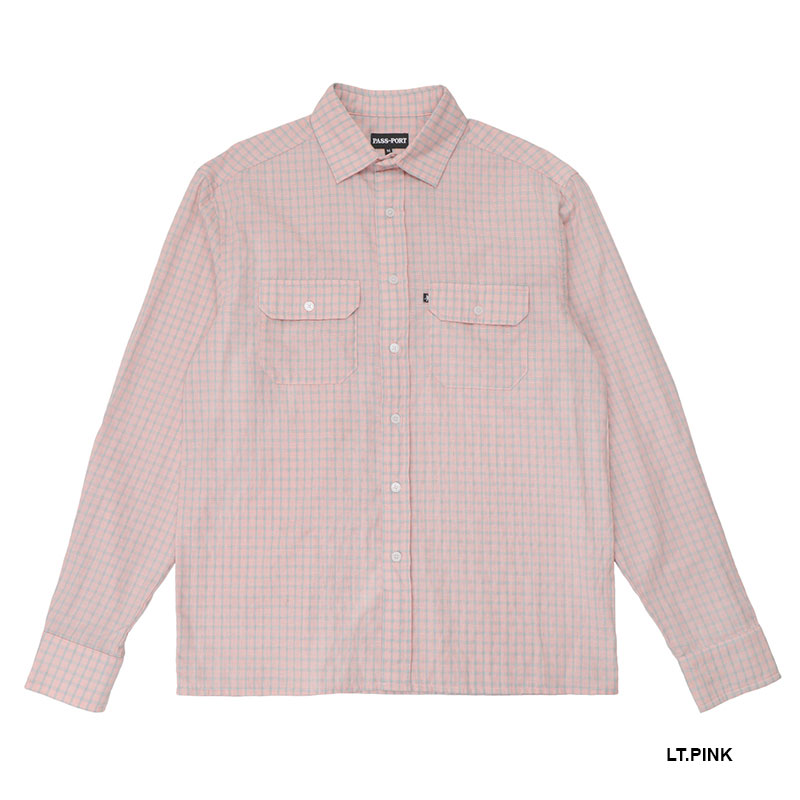 PASS PORT(パスポート)/ Workers Check Shirt Long-sleeve -3.COLOR-