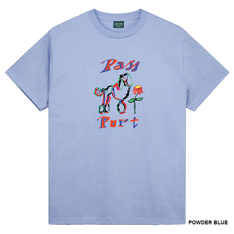 PASS PORT(パスポート)/ Poodle Organic Tee -3.COLOR-
