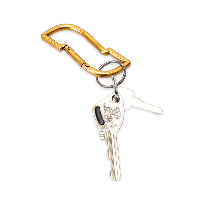 PASS PORT(パスポート)/ Tilde Carabiner -ANTIQUE GOLD-