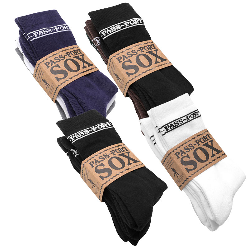 PASS PORT(パスポート)/ Hi Sox 3 Pack -4.COLOR-
