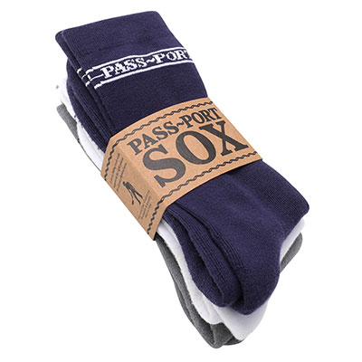 PASS PORT(パスポート)/ Hi Sox 3 Pack -4.COLOR-