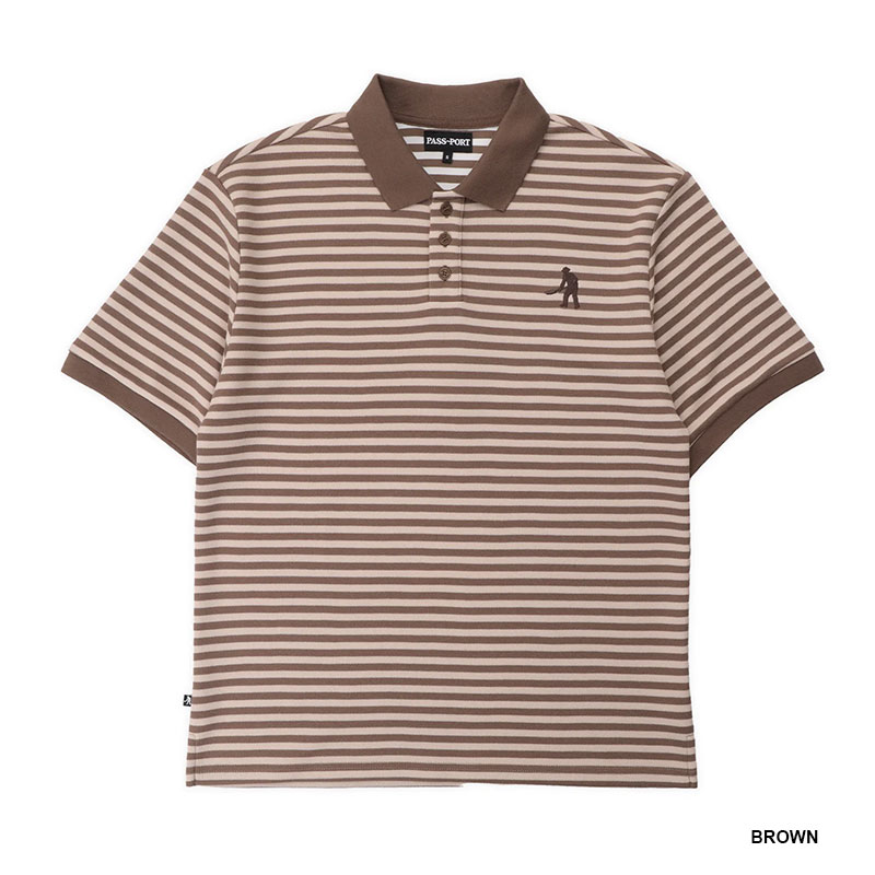 PASS PORT(パスポート)/ Striped Polo -3.COLOR-