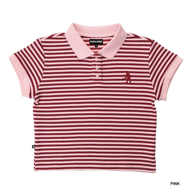 PASS PORT(パスポート)/ Striped Baby Polo -3.COLOR- (LADIES)