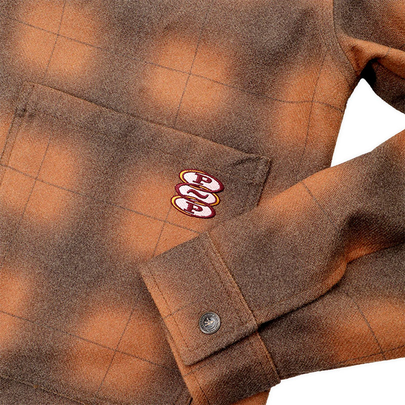 PASS PORT(パスポート)/ Workers Plaid Jacket -ORANGE-
