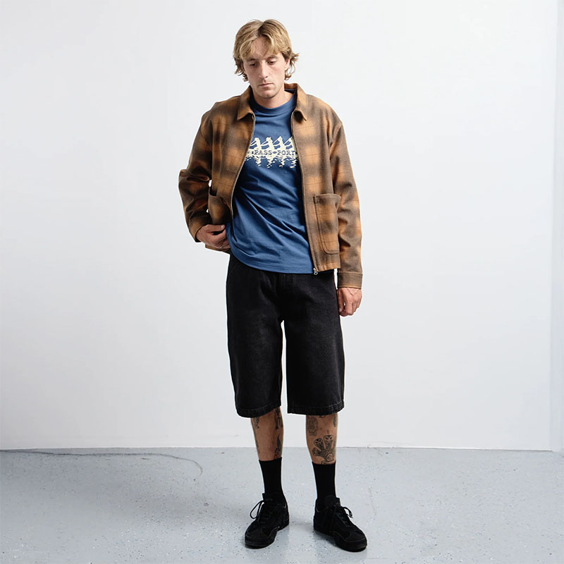 PASS PORT(パスポート)/ Workers Plaid Jacket -ORANGE-