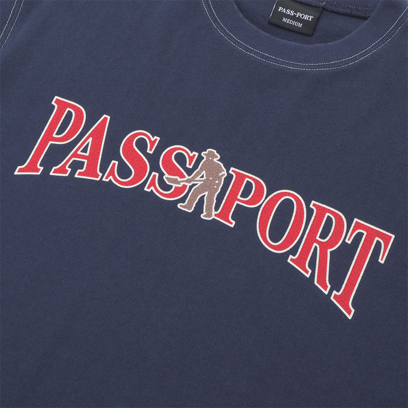 PASS PORT(パスポート)/ Official Contrast Tee -NAVY-