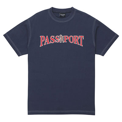 PASS PORT(パスポート)/ Official Contrast Tee -NAVY-