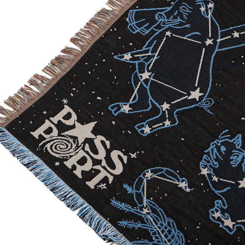 PASS PORT(パスポート)/ Stargazer Throw Blanket -BLACK-