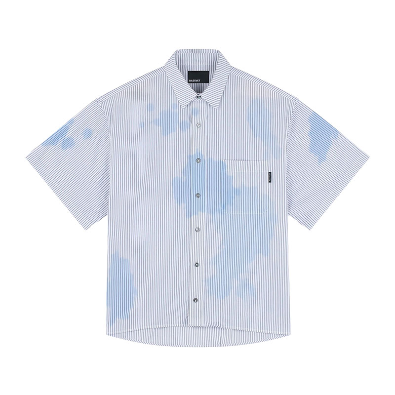 RASSVET(ラスベート)/ SUN FADED SS SHIRT -GREY-