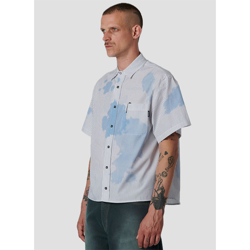 RASSVET(ラスベート)/ SUN FADED SS SHIRT -GREY-