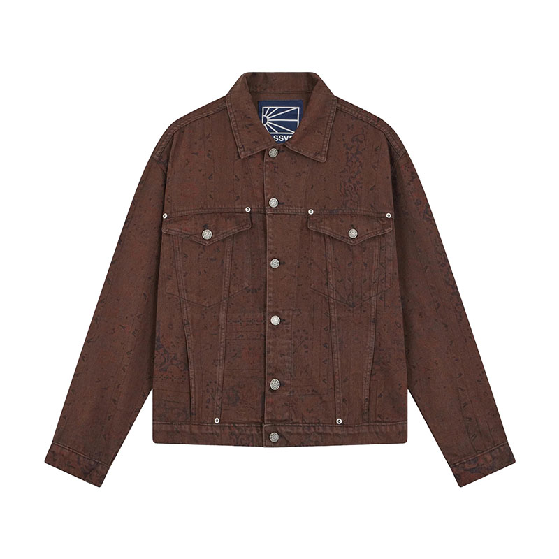 RASSVET(ラスベート)/ SUN DYED ALLOVER PRINTED DENIM JACKET -MULTI-
