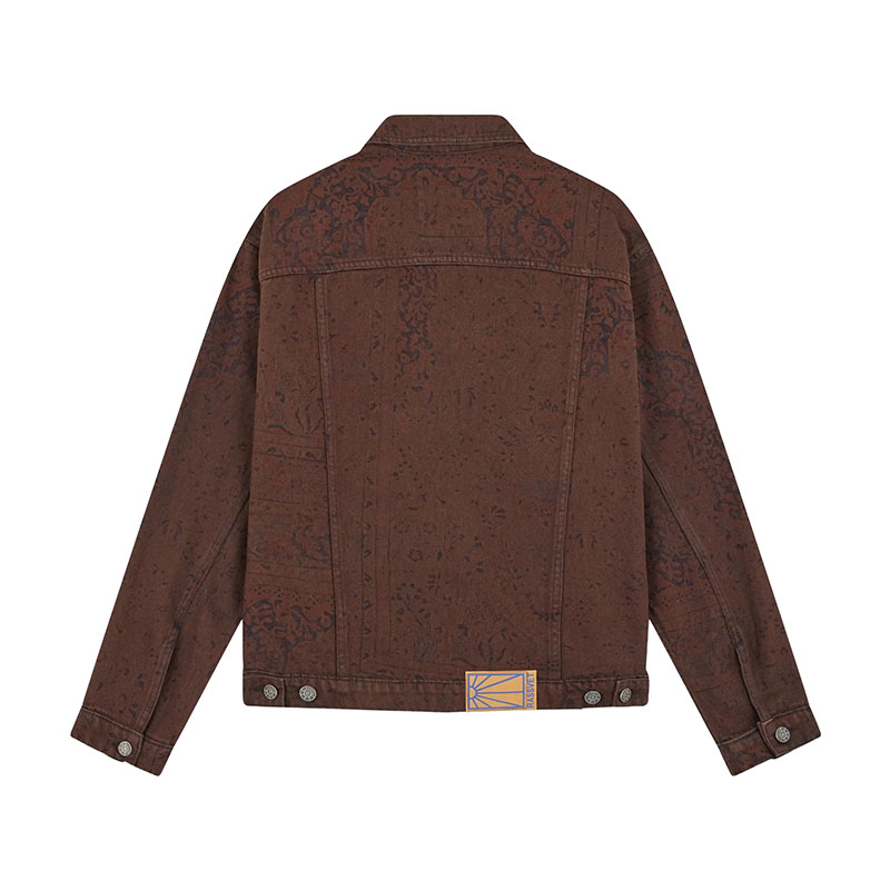 RASSVET(ラスベート)/ SUN DYED ALLOVER PRINTED DENIM JACKET -MULTI-