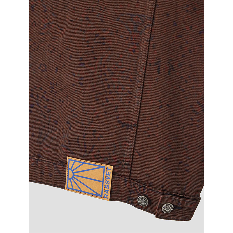 RASSVET(ラスベート)/ SUN DYED ALLOVER PRINTED DENIM JACKET -MULTI-