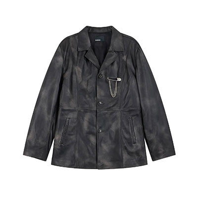 RASSVET(ラスベート)/ THIN LEATHER BLAZER -BLACK-