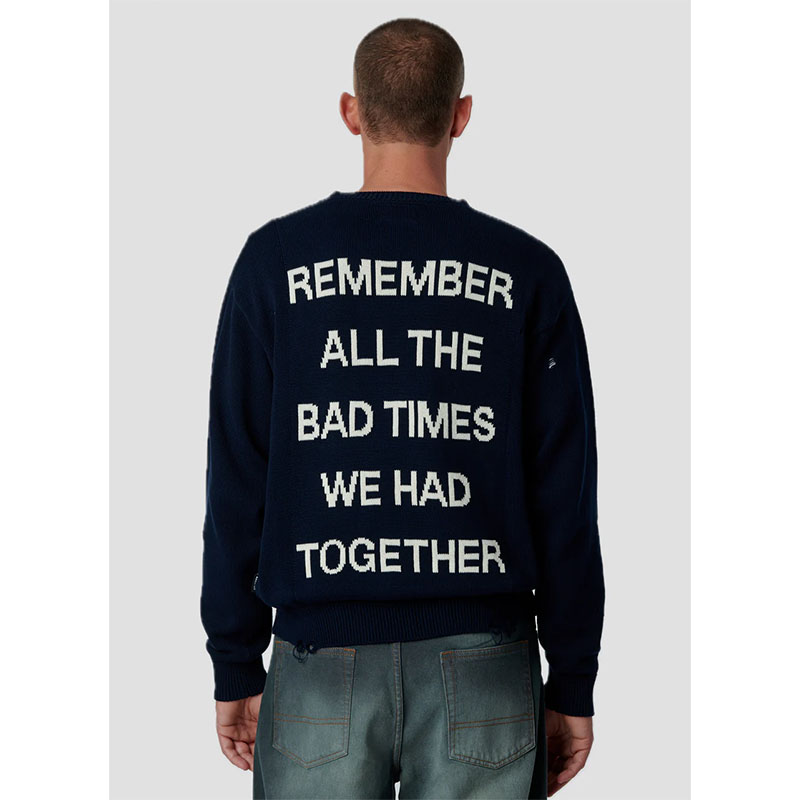 RASSVET(ラスベート)/ STATEMENT SWEATER -DARK NAVY-