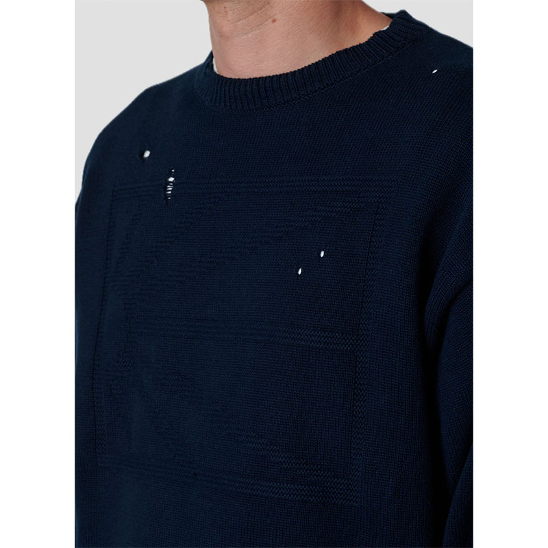 RASSVET(ラスベート)/ STATEMENT SWEATER -DARK NAVY-