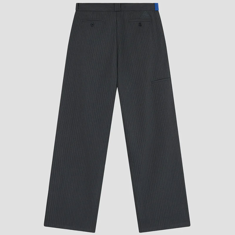 RASSVET(ラスベート)/ PIN STRIPE SLACKER CHINO PANTS -DARK GREEN-