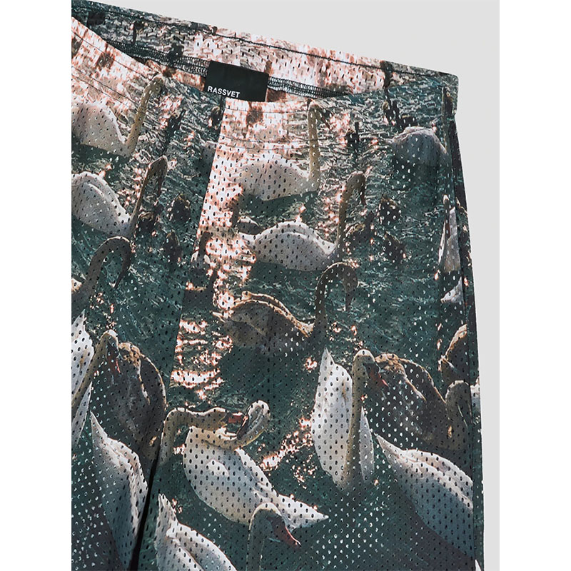 RASSVET(ラスベート)/ SWAN MESH SHORTS -MULTI-