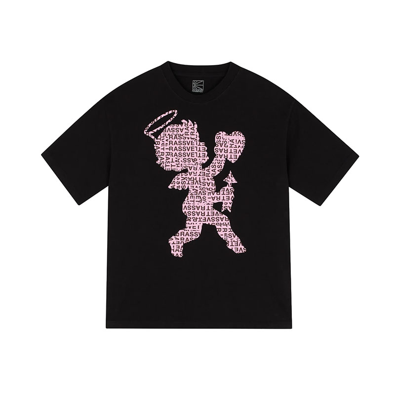 RASSVET(ラスベート)/ CUPID TEE SHIRT -BLACK-