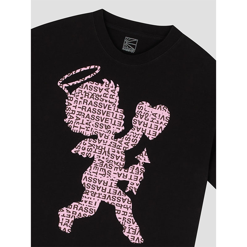 RASSVET(ラスベート)/ CUPID TEE SHIRT -BLACK-