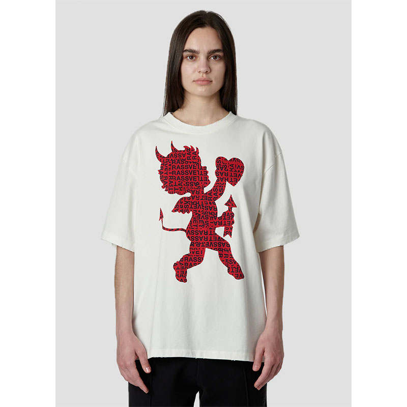 RASSVET(ラスベート)/ DEVIL TEE SHIRT -WHITE-