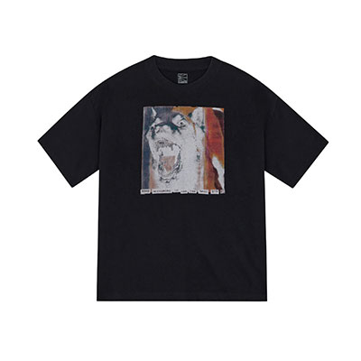 RASSVET(ラスベート)/ SCREAM TEE SHIRT -BLACK-
