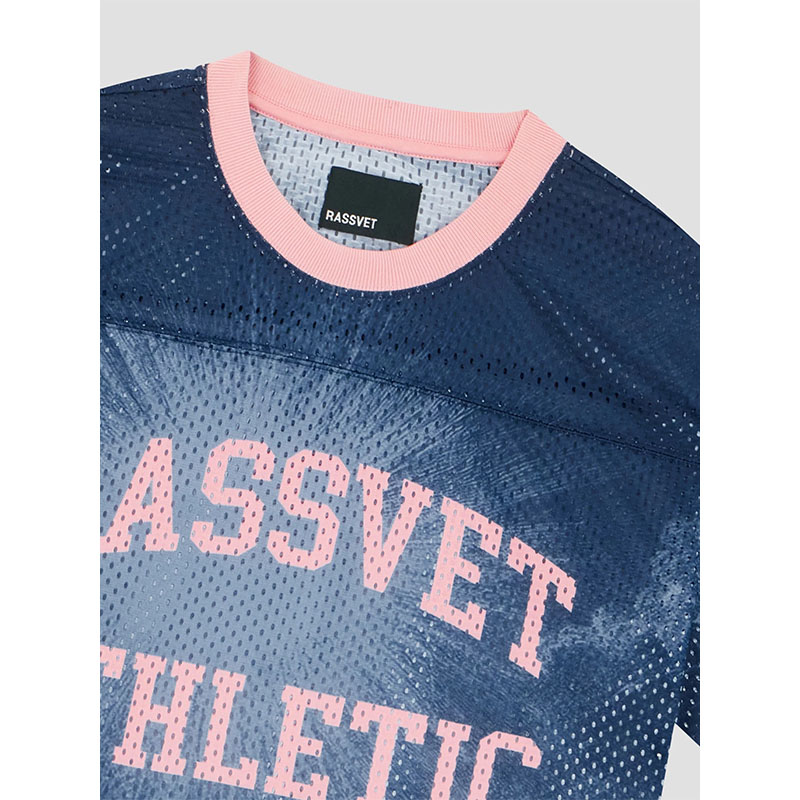 RASSVET(ラスベート)/ ATHLETIC MESH JERSEY -NAVY-