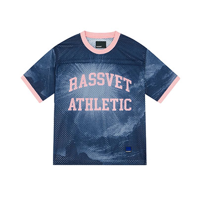 RASSVET(ラスベート)/ ATHLETIC MESH JERSEY -NAVY-