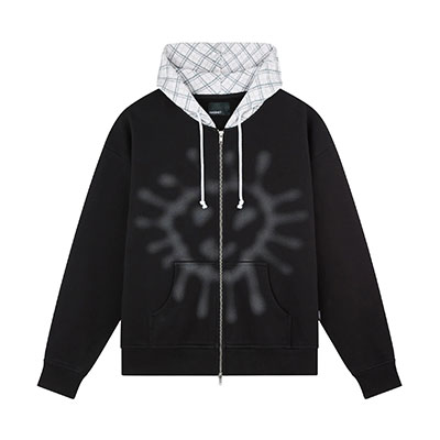 RASSVET(ラスベート)/ SUN GADED ZIP HOODIE -BLACK-