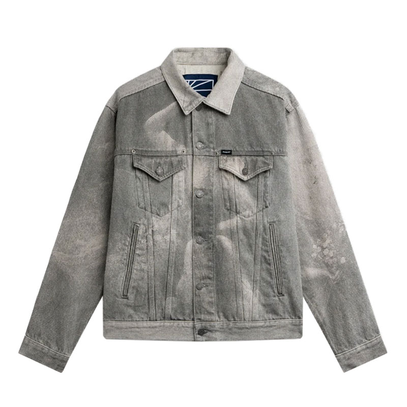 RASSVET(ラスベート)/ LOOSE FIT NYMPH DENIM TRUCKER JACKET -BLACK-