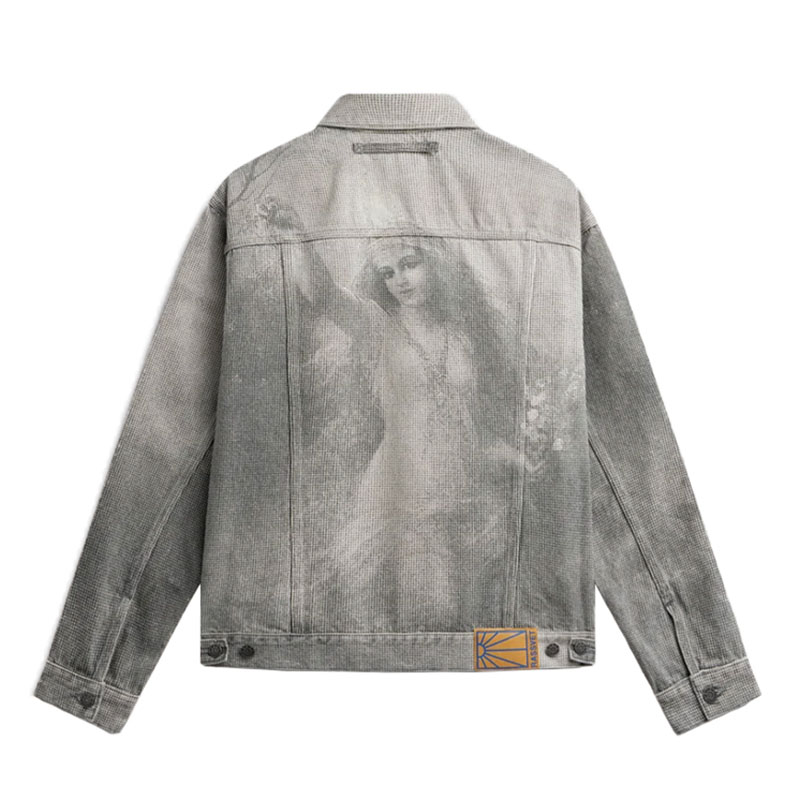 RASSVET(ラスベート)/ LOOSE FIT NYMPH DENIM TRUCKER JACKET -BLACK-