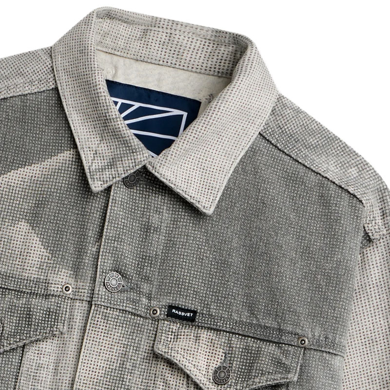 RASSVET(ラスベート)/ LOOSE FIT NYMPH DENIM TRUCKER JACKET -BLACK-