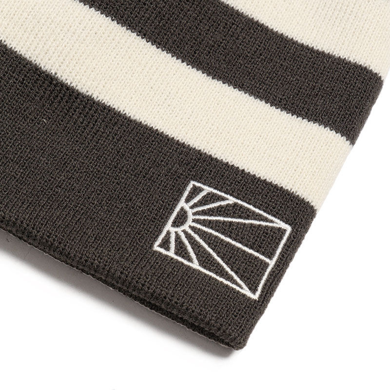 RASSVET(ラスベート)/ PRINTED BEANIE -BROWN-