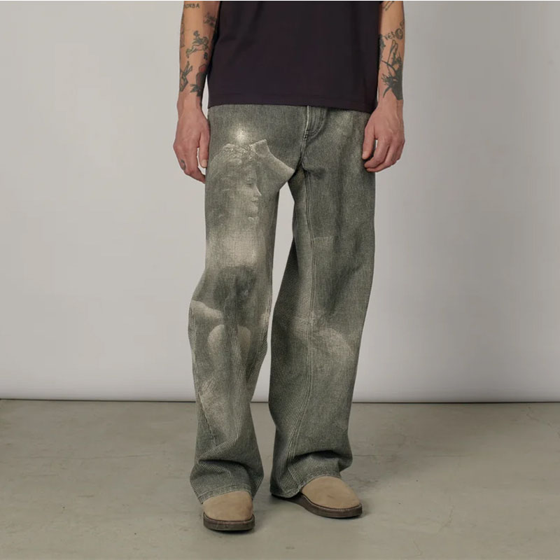 RASSVET(ラスベート)/ NYMPH BAGGY DENIM PANTS -BLACK-