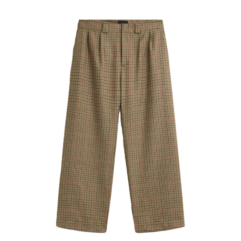 RASSVET(ラスベート)/ WOOL PLEATED PANTS -BROWN-