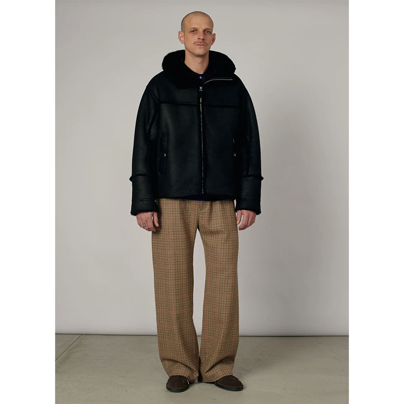 RASSVET(ラスベート)/ WOOL PLEATED PANTS -BROWN-
