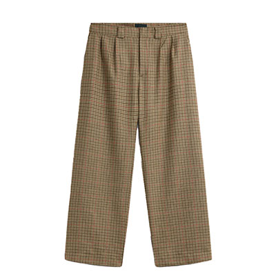 RASSVET(ラスベート)/ WOOL PLEATED PANTS -BROWN-
