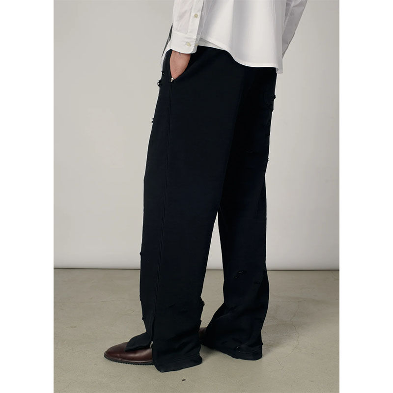 RASSVET(ラスベート)/ THERMAL LINED ZIP SWEATPANTS -BLACK-