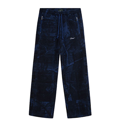 RASSVET(ラスベート)/ CONCEALED WASHED WAFFLE THERMAL PANTS -BLUE-