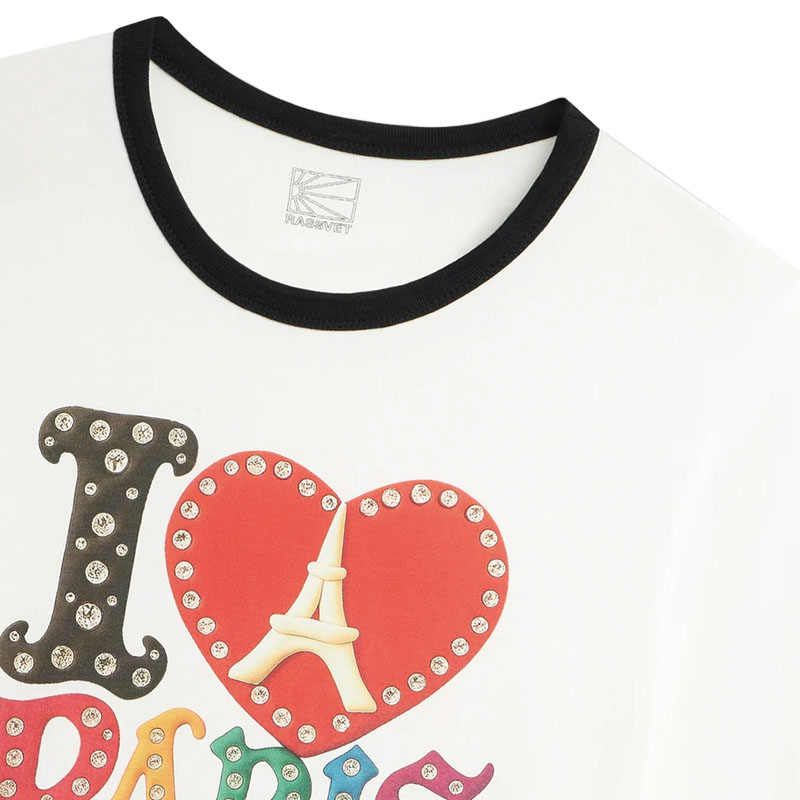 RASSVET(ラスベート)/ JEWEL RINGER TEE SHIRT -OFF WHITE-