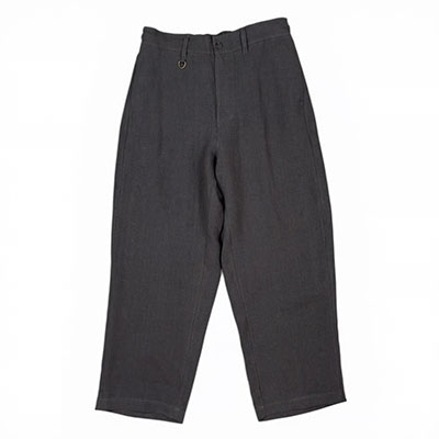 坩堝-RUTSUBO-(ルツボ)/ MODERN WIDE EASY TROUSERS -CHARCOAL-