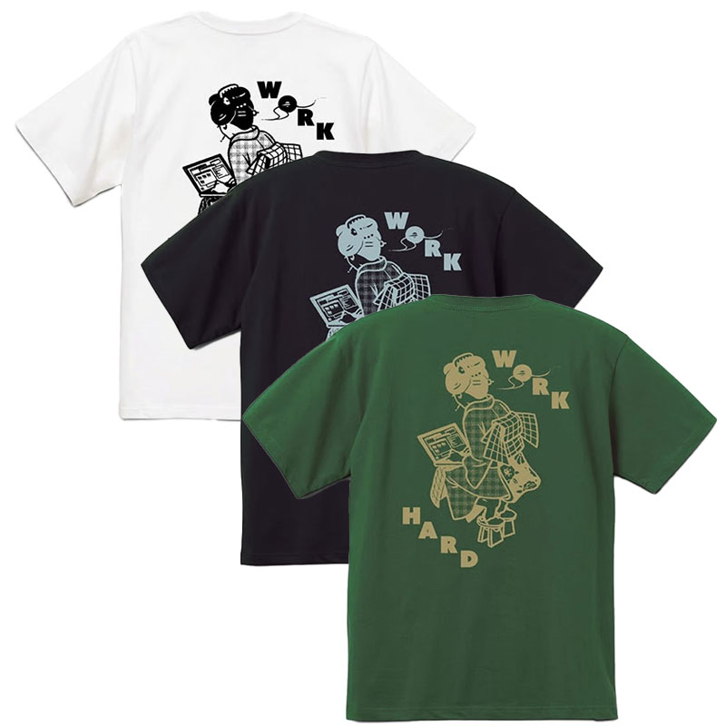 坩堝-RUTSUBO-(ルツボ)/ WORKHARD/必殺仕事人　S/S T-SHIRTS (YU SUDA）-3.COLOR-