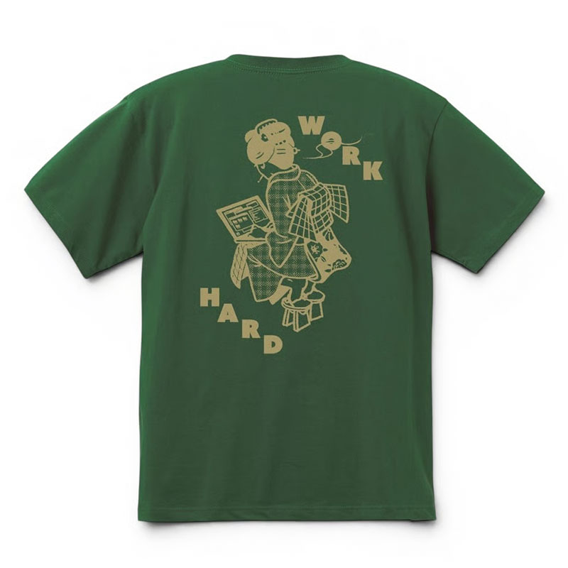 坩堝-RUTSUBO-(ルツボ)/ WORKHARD/必殺仕事人　S/S T-SHIRTS (YU SUDA）-3.COLOR-