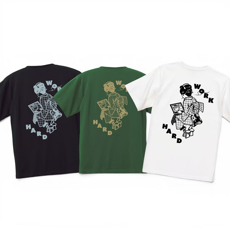 坩堝-RUTSUBO-(ルツボ)/ WORKHARD/必殺仕事人　S/S T-SHIRTS (YU SUDA）-3.COLOR-